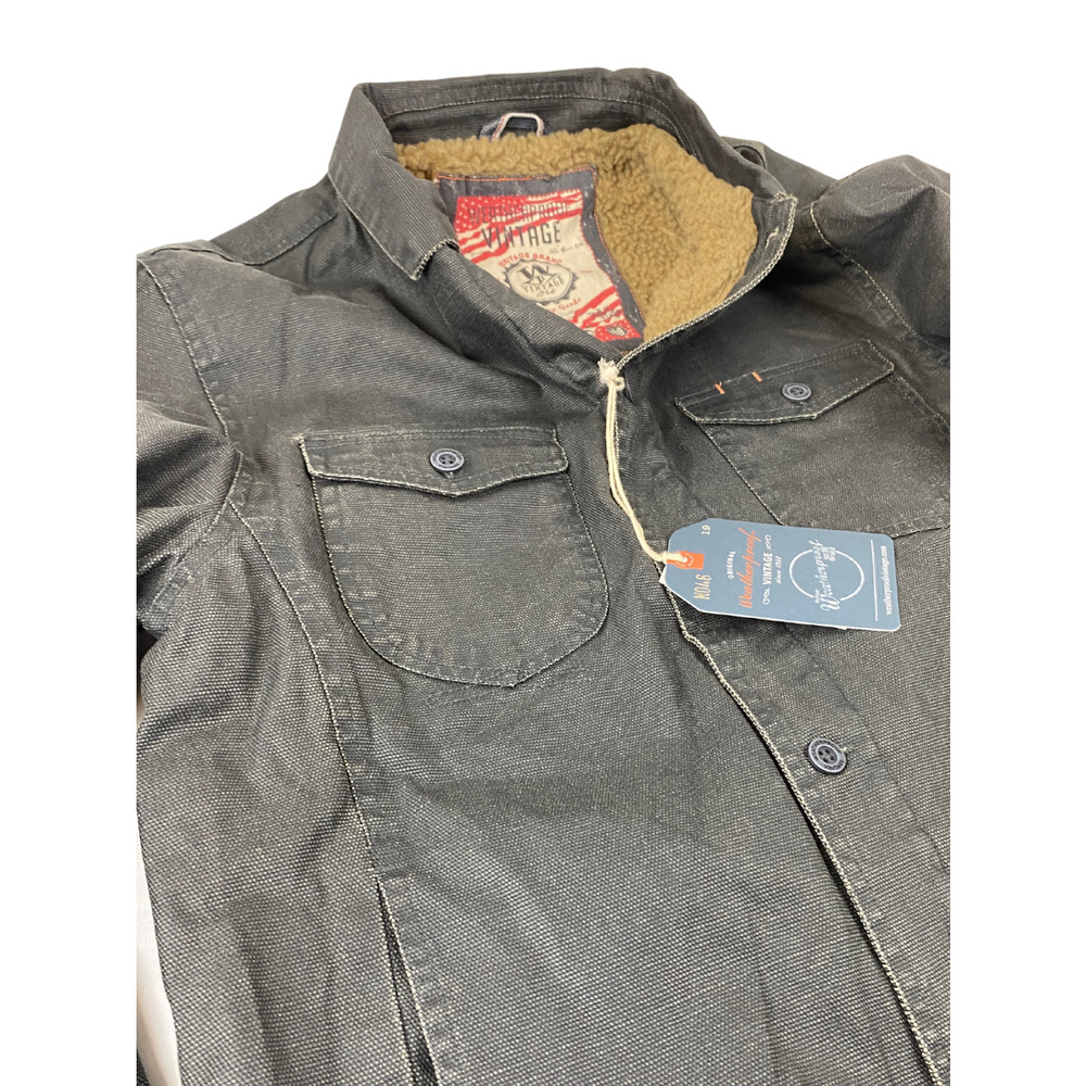 Weatherproof Vintage Men's Trucker Jacket Brown Size S - Picture 7 of 8